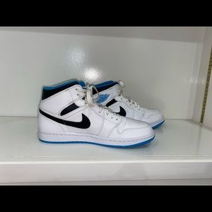 Nike Air Jordan 1 Mid Laser Blue Mens